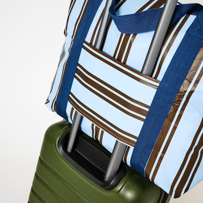 Medium Zip Tote Bag - Oxford Stripe