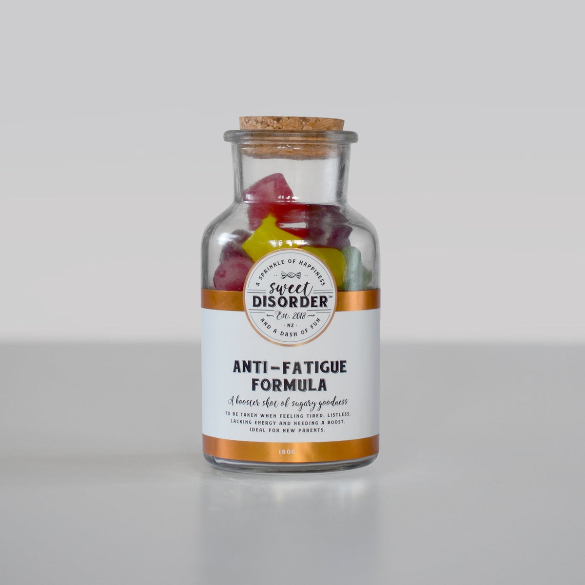 Anti-Fatigue Formula - Bottle of fun lollies