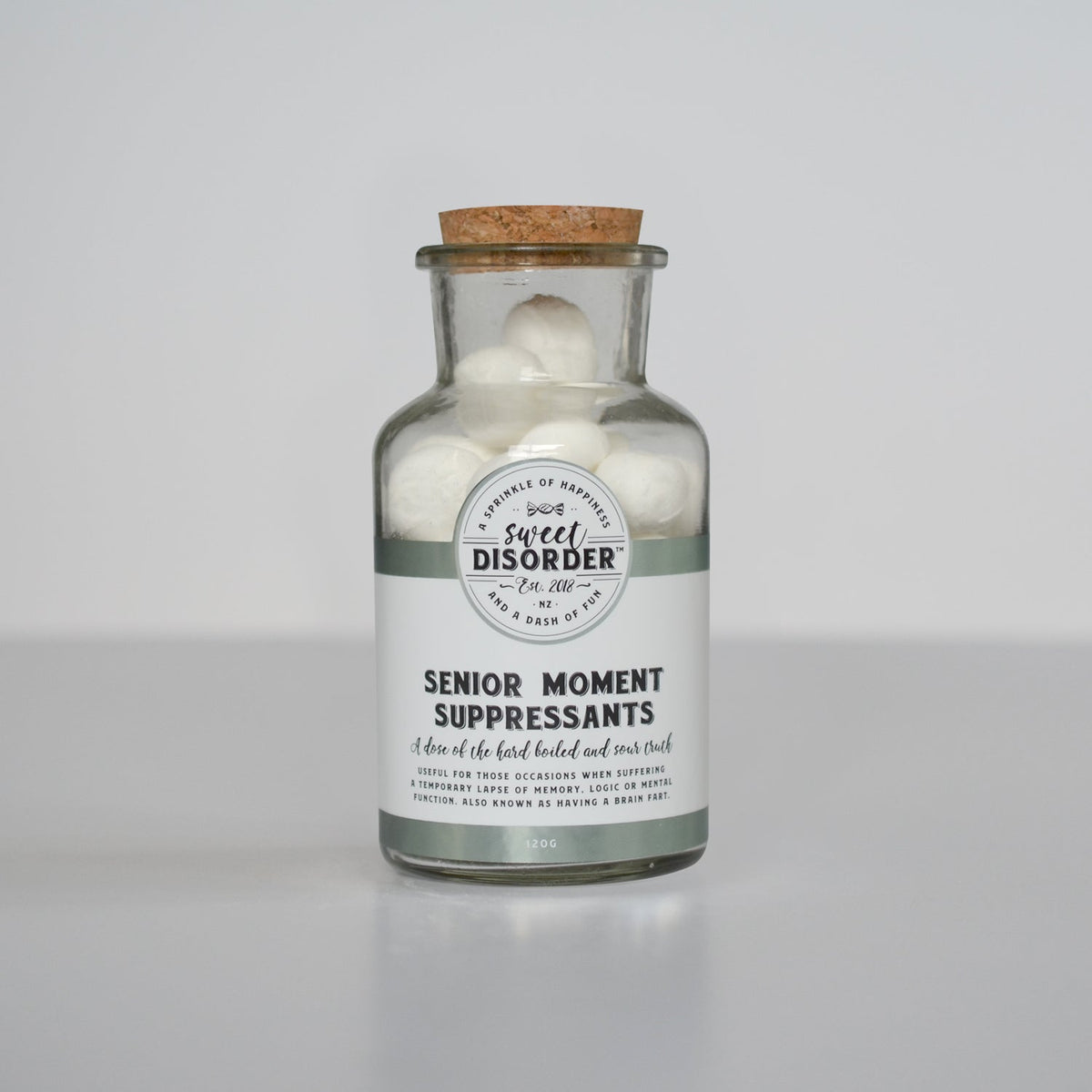 Senior Moment Suppressants - Bottle of fun Lollies