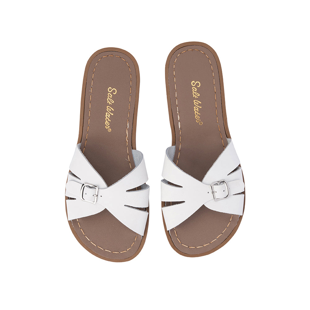 Saltwater "Classic" Slide Sandals - White