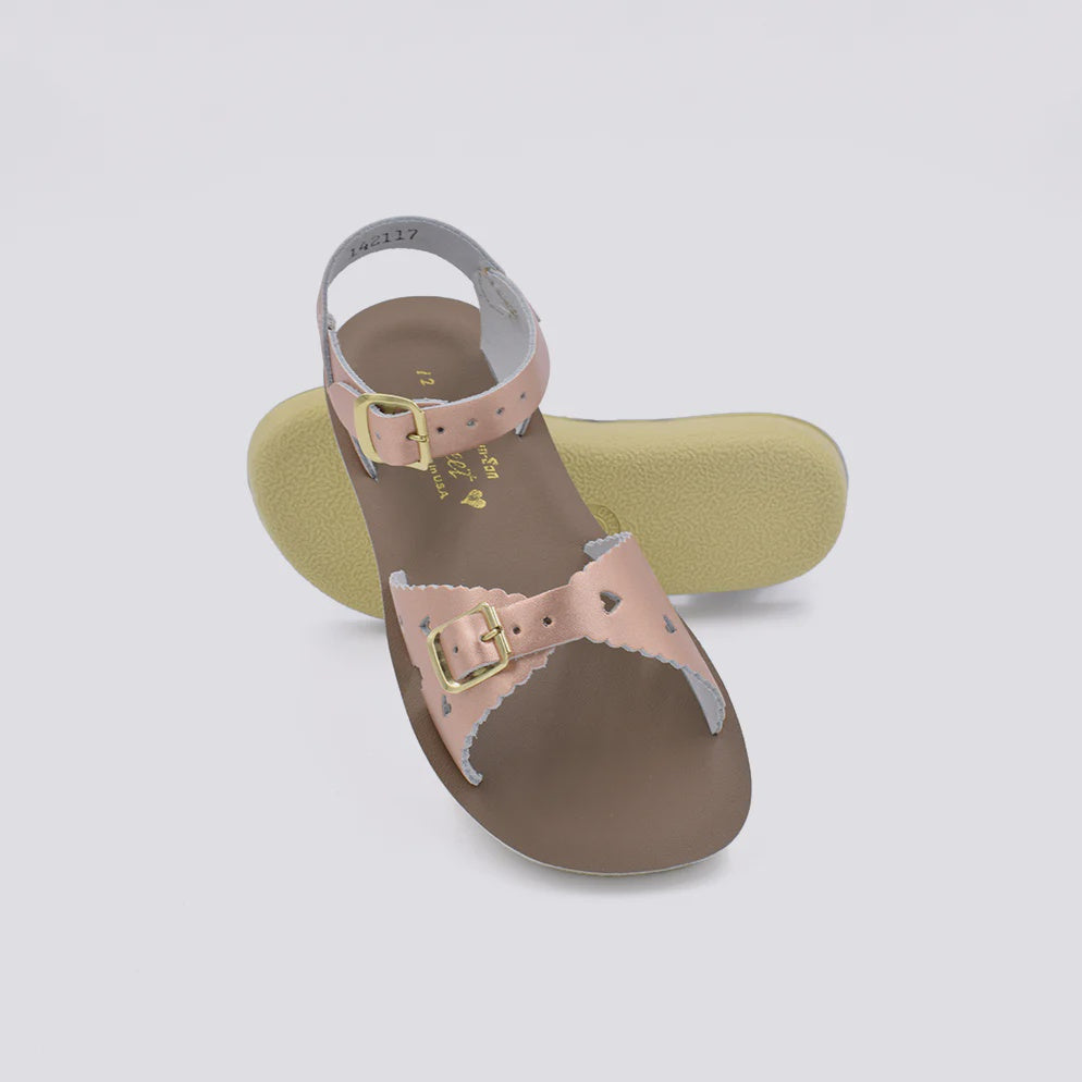 Sun-San "Sweetheart" Youth Sandals - Rose Gold