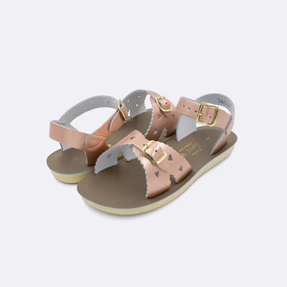 Sun-San "Sweetheart" Youth Sandals - Rose Gold