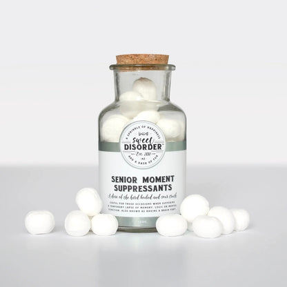 Senior Moment Suppressants - Bottle of fun Lollies