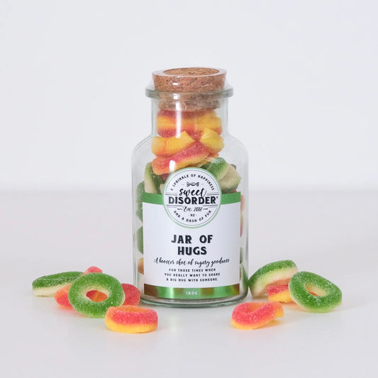 Jar of Hugs - Bottle of fun lollies