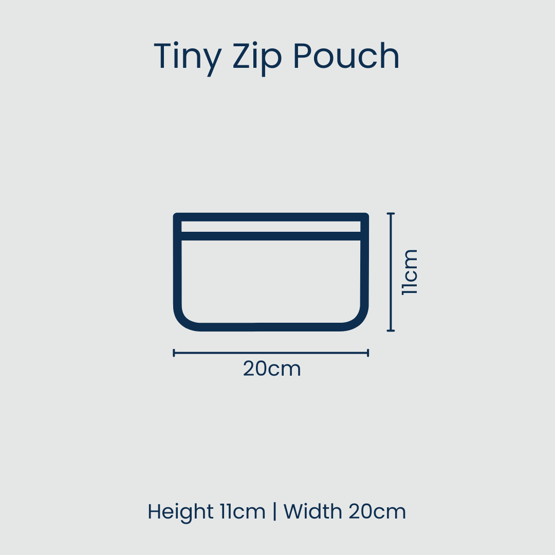 Tiny Zip Pouch - Coastal Floral