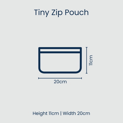 Tiny Zip Pouch - Coastal Floral