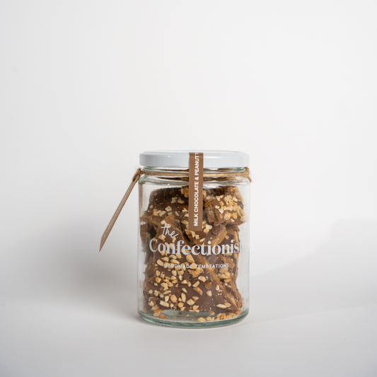 Milk Chocolate & Peanut Toffee - Jar, 85g