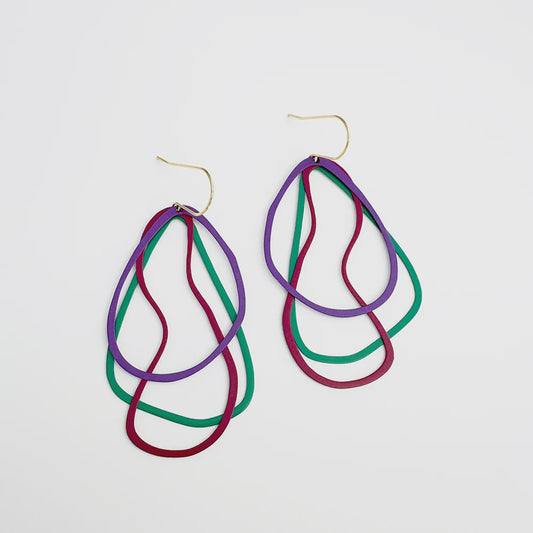 Tri-Shape Earrings in Jewels