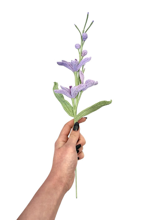 Crochet Orchid Flame - Purple