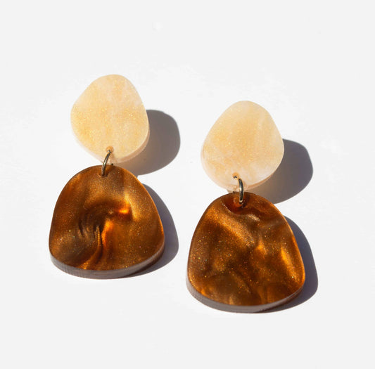 Willow Earrings - Amber / Peach