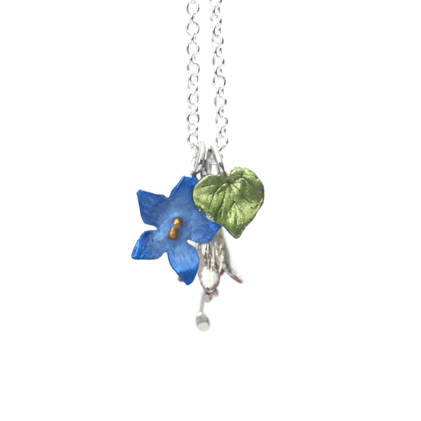 Silver Charm Floral Necklace - Fae