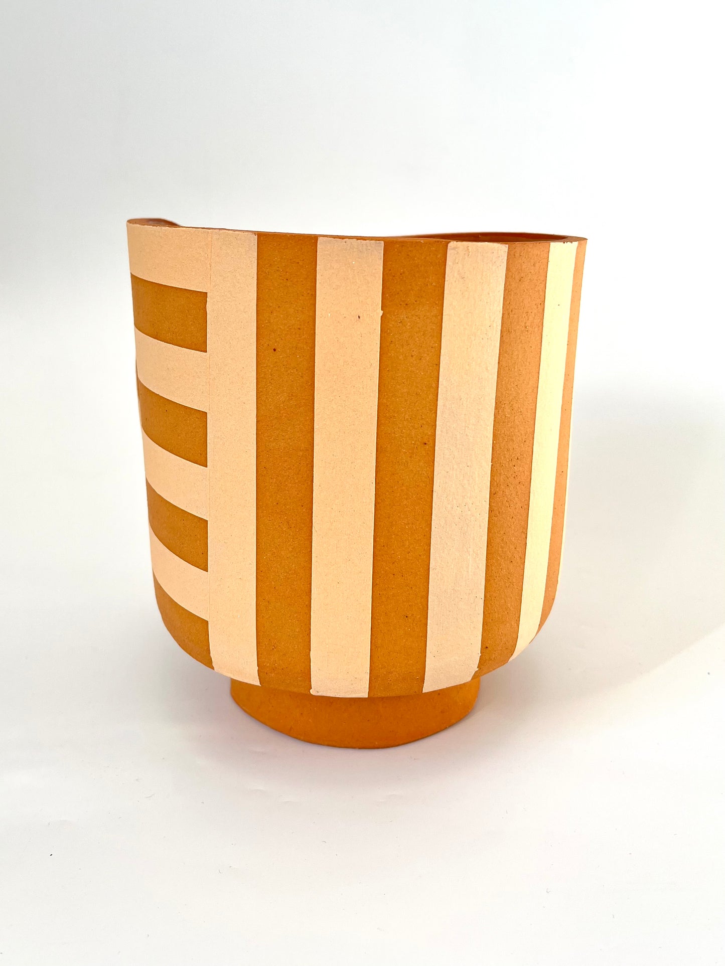 Peach & Terracotta Vase/Planter