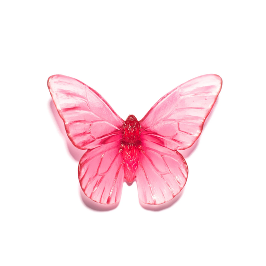 Gold Ruby Medium Glass Butterfly Artwork - Classic - by Luke Jacomb