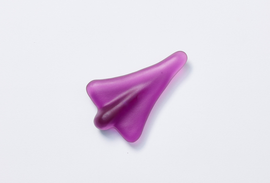 "Jumbo Jetplane" in Glass - Amethyst