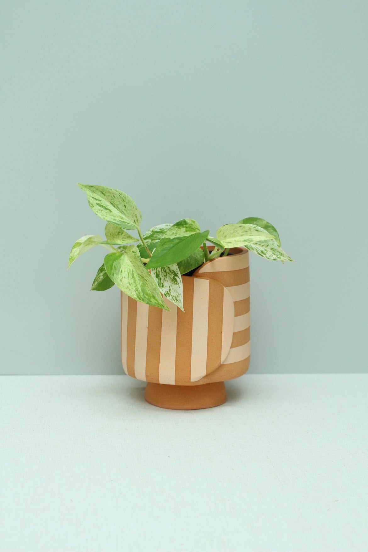 Peach & Terracotta Vase/Planter