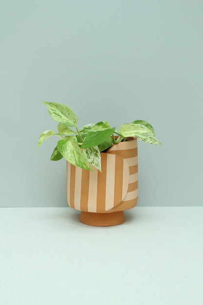 Peach & Terracotta Vase/Planter