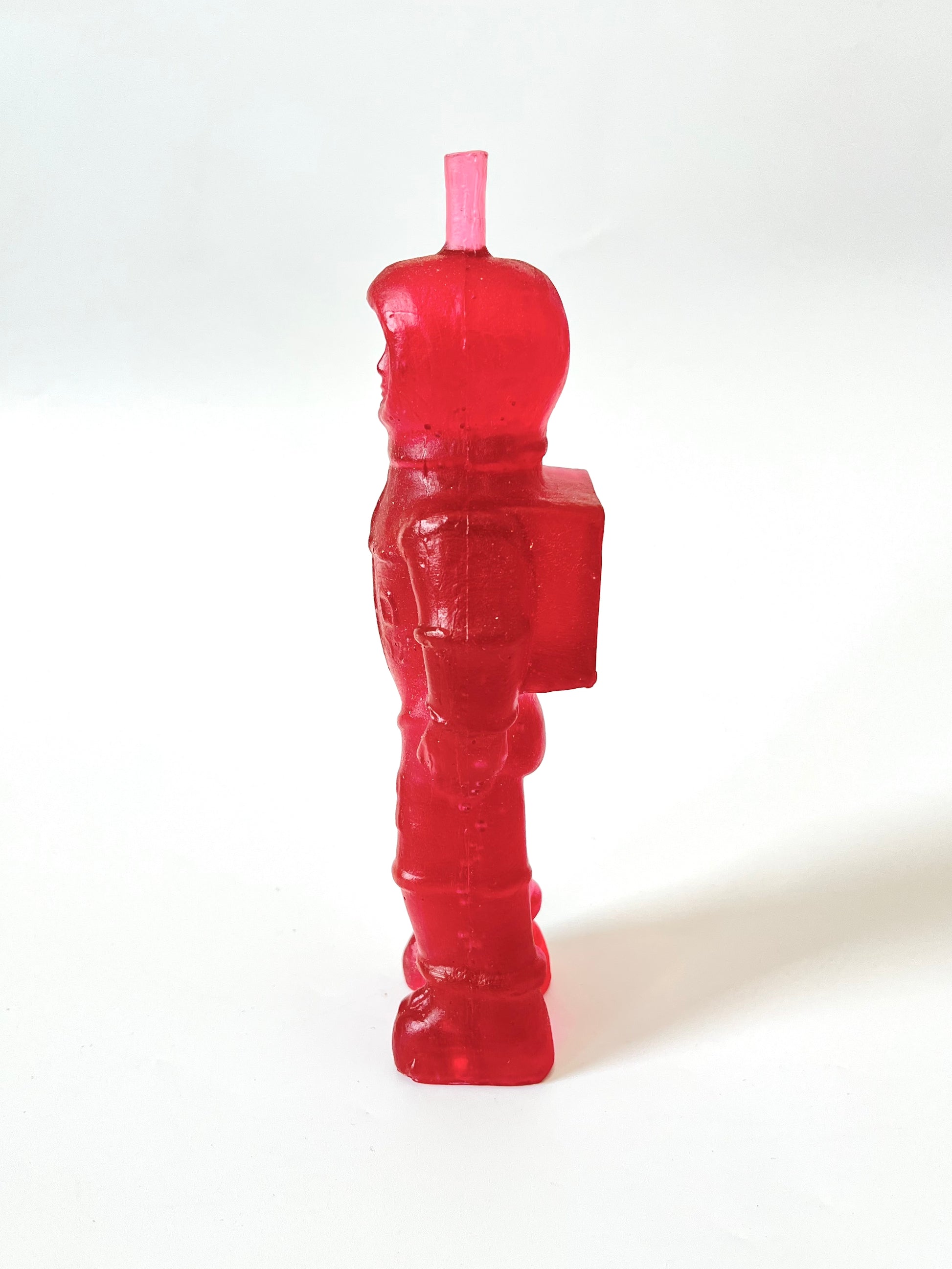 Cast Glass Spaceman - Raspberry – Inc Design Store