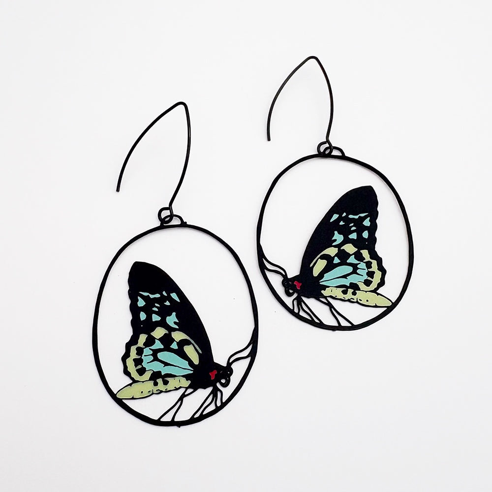 Midi Cairns Birdwing Butterfly Earrings