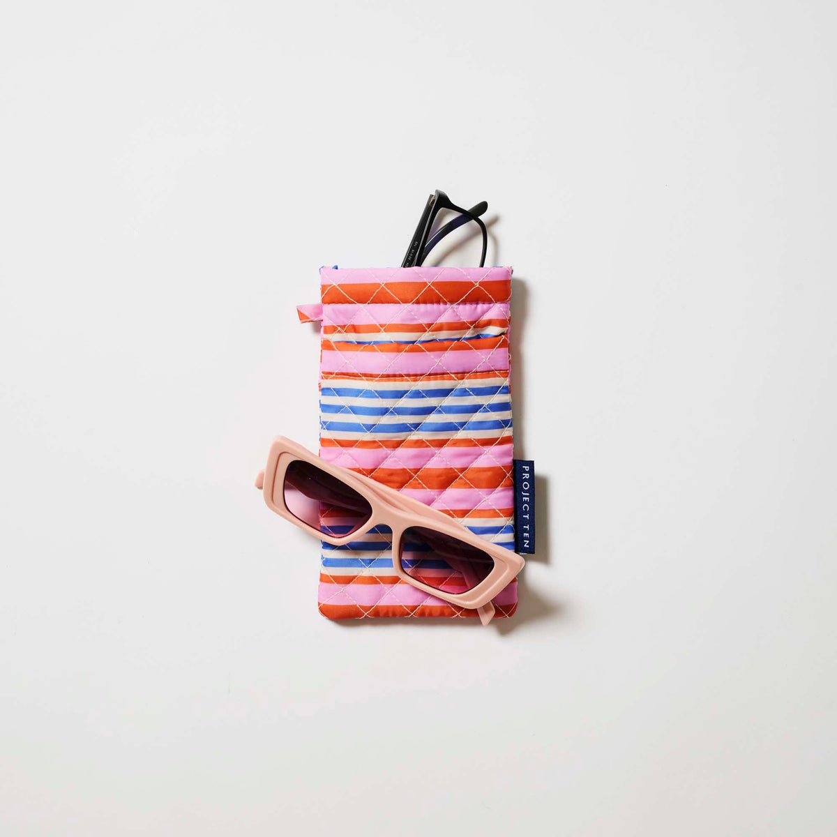 Double Glasses Case - Capri Stripe