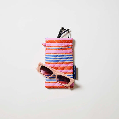 Double Glasses Case - Capri Stripe