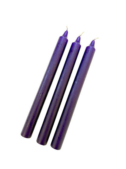 Purple Coloured Candle - 240mm