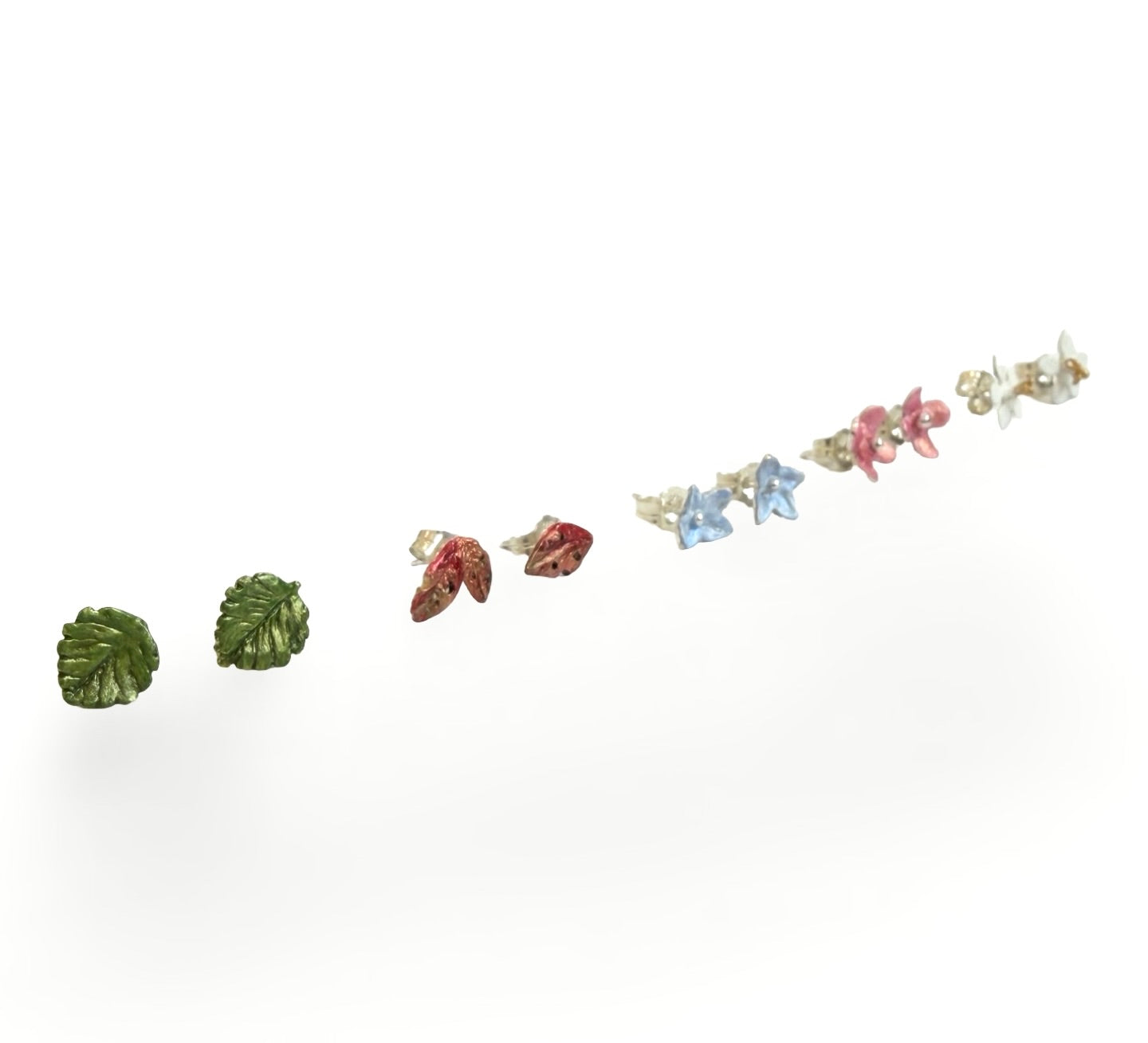 Hebe Flower Flower Studs - hand painted by Lily Griffin - INC exclusive