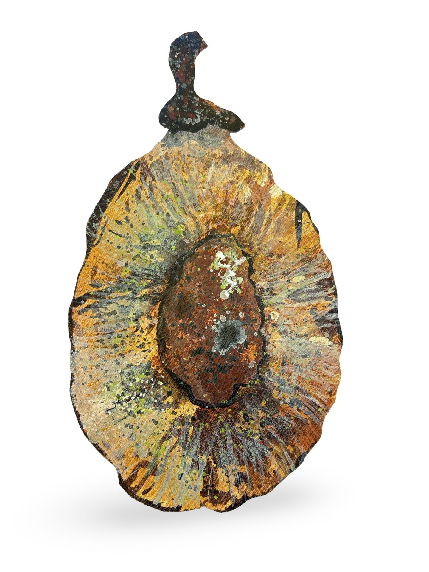 Slippery Elm Seed Pod Canvas Artwork - "Healing" (25103)