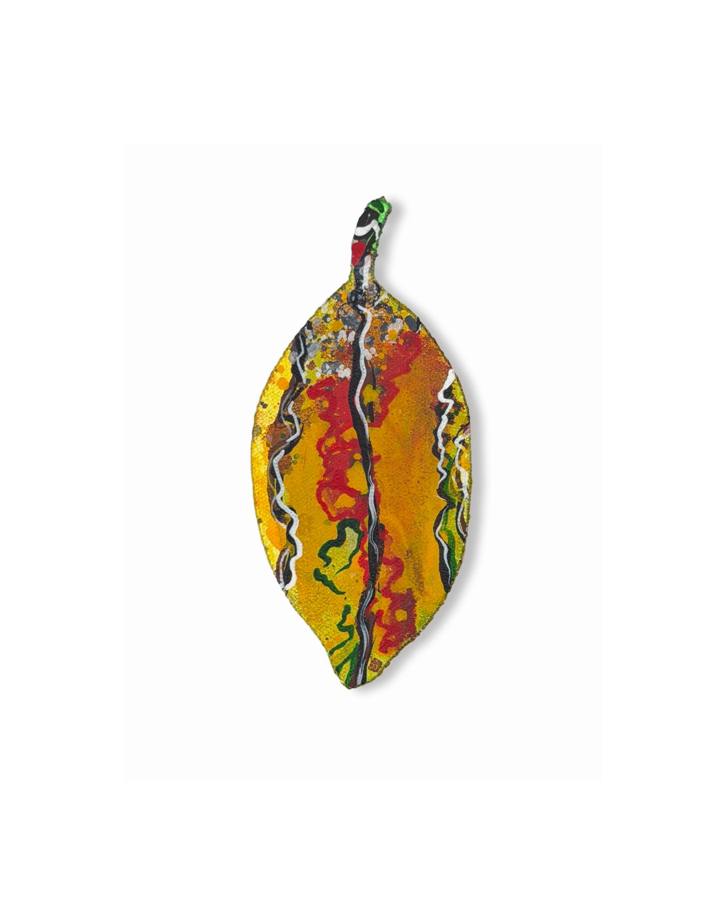Tiny Pohutukawa Leaf (25186)