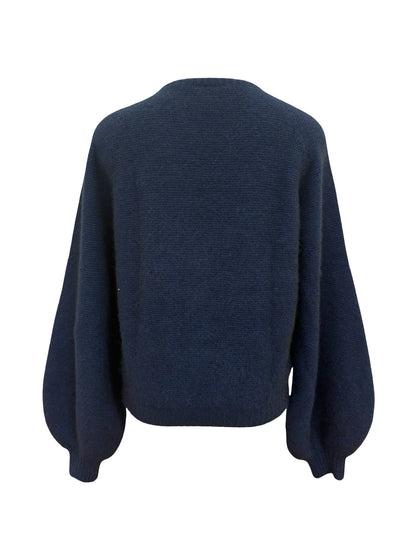 Cirrus Possum Merino Jumper - Midnight Blue