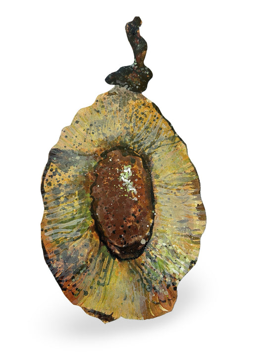 Slippery Elm Seed Pod Canvas Artwork - "Healing" (25102)