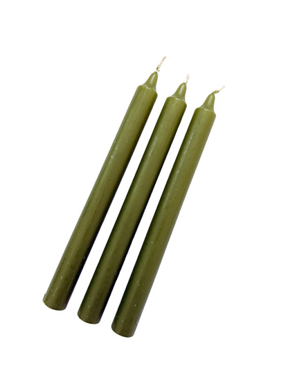 Olive Coloured Candle - 240mm