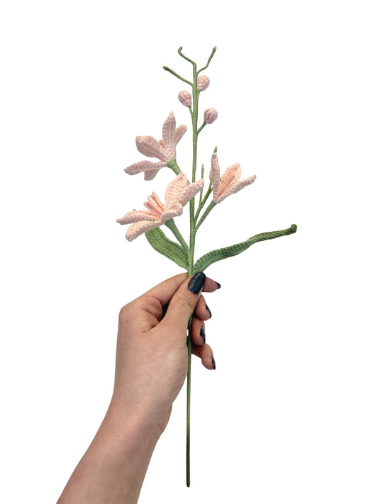 Crochet Orchid Flame - Pink