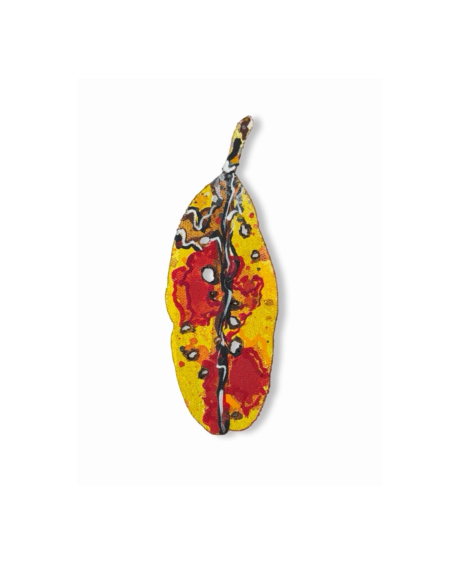 Tiny Pohutukawa Leaf (25190)