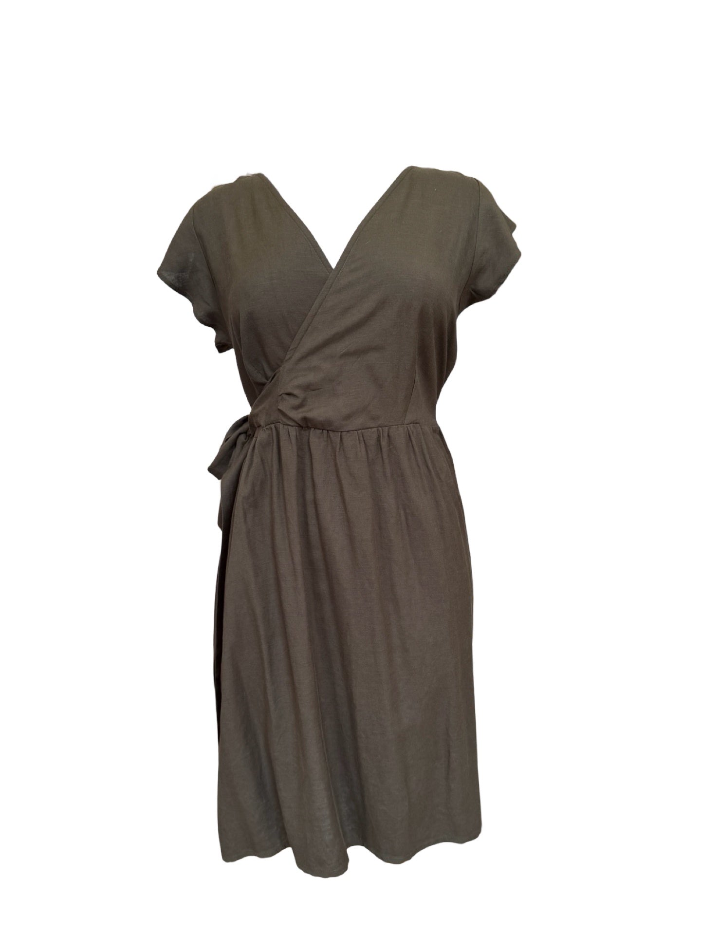 "Kelsey" Mini Dress - Khaki Blend