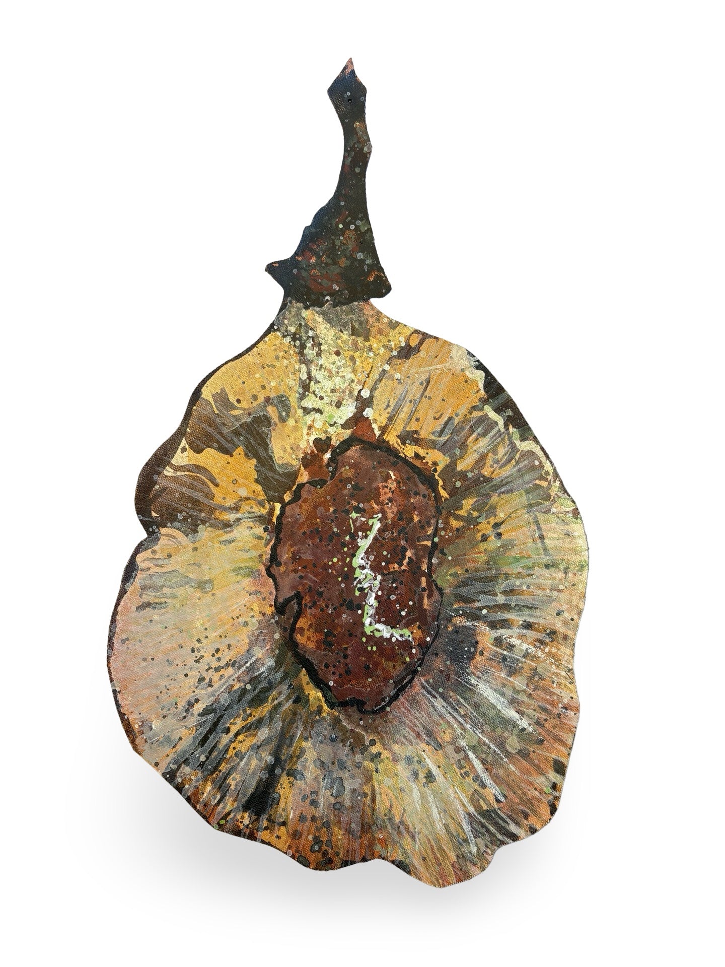 Slippery Elm Seed Pod Canvas Artwork - "Healing" (25106)