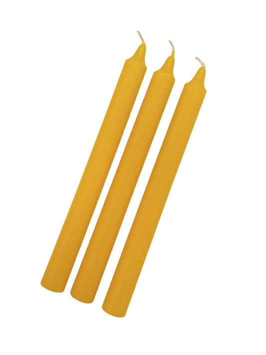 Yellow Coloured Candle - 240mm