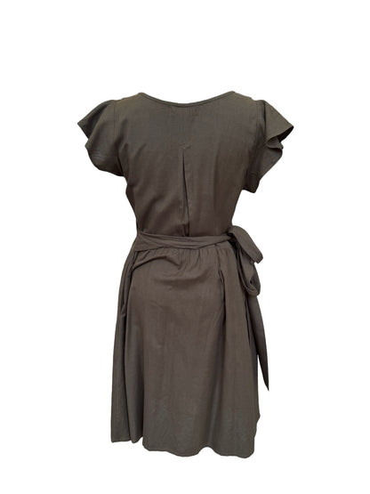 "Kelsey" Mini Dress - Khaki Blend