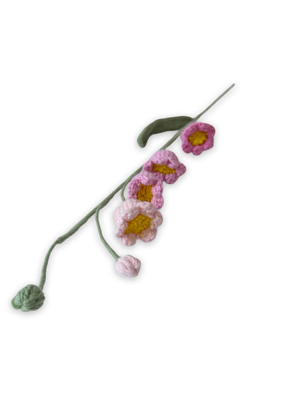 Crocheted Lily of the Valley - Pinks