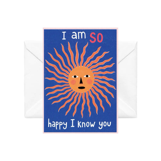 Happy I Know You - illustrated card by Studio Soph