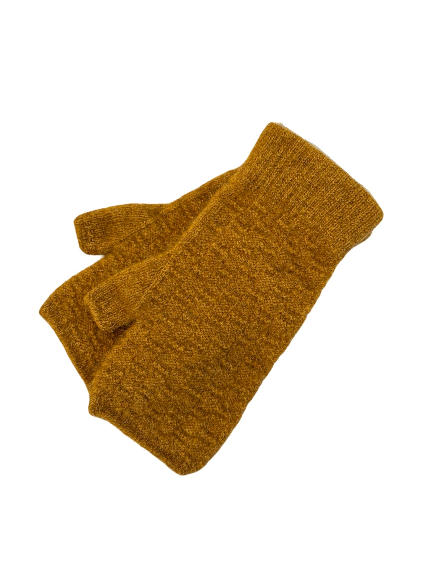 Dash Possum Merino Fingerless Mitten - Gold