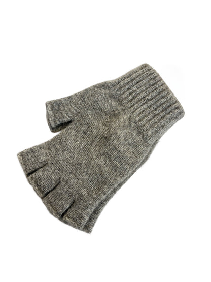 Possum Merino Open Fingered Glove - Silver
