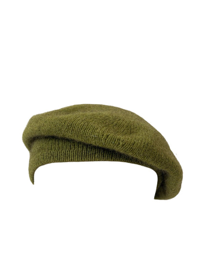 Possum Merino Beret - Olive