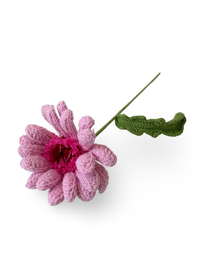 Crocheted Gerbera - Hot Pink