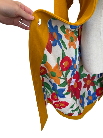 Wool Blend Niki Coat (with buttons) - Mustard