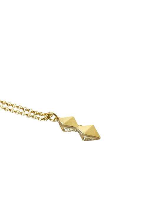 Gold plated Bow Necklace by Holly Howe