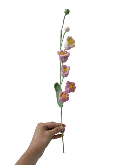 Crocheted Lily of the Valley - Pinks