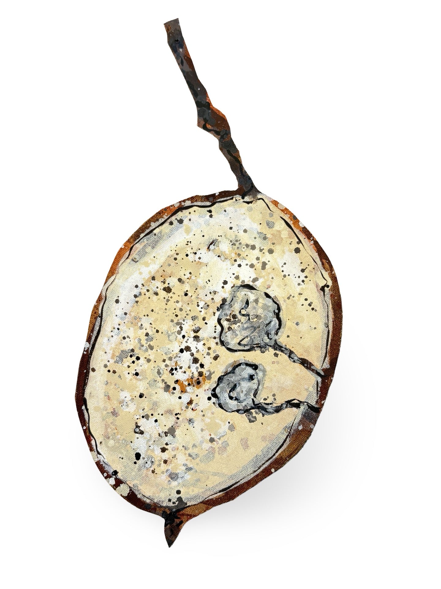 Small Honesty Seed Pod  Canvas Artwork - "Honesty" (25080)