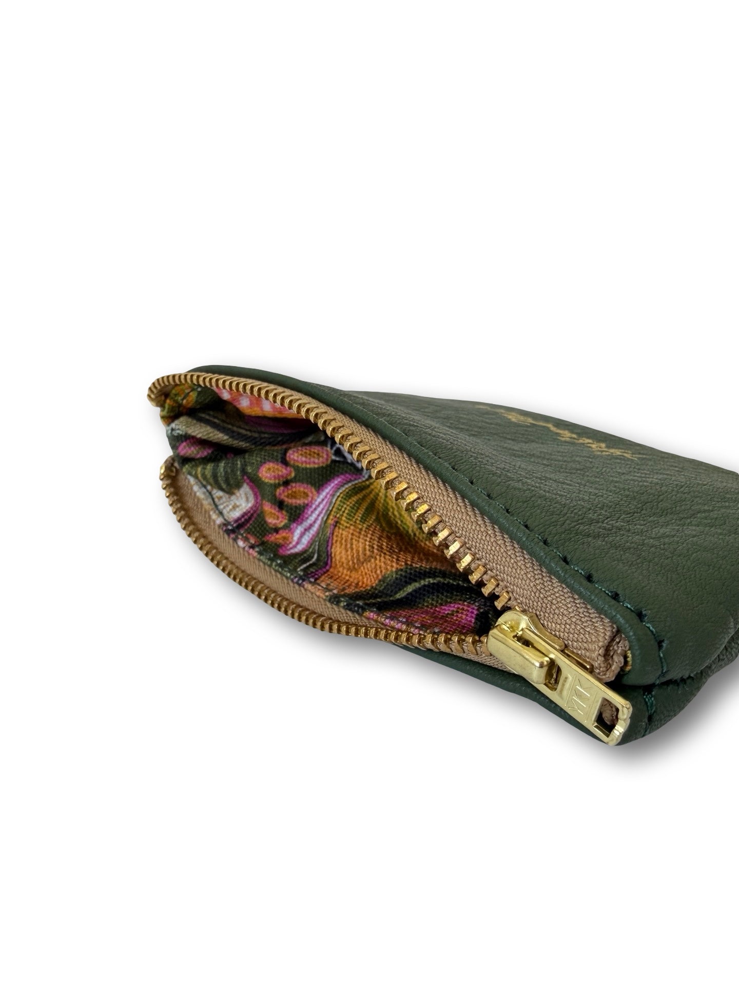 Leather Coin Purse - 12cm - Meadow Green