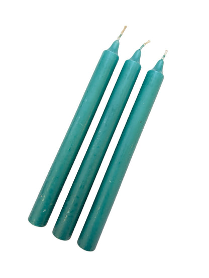 Turquoise Coloured Candle - 240mm