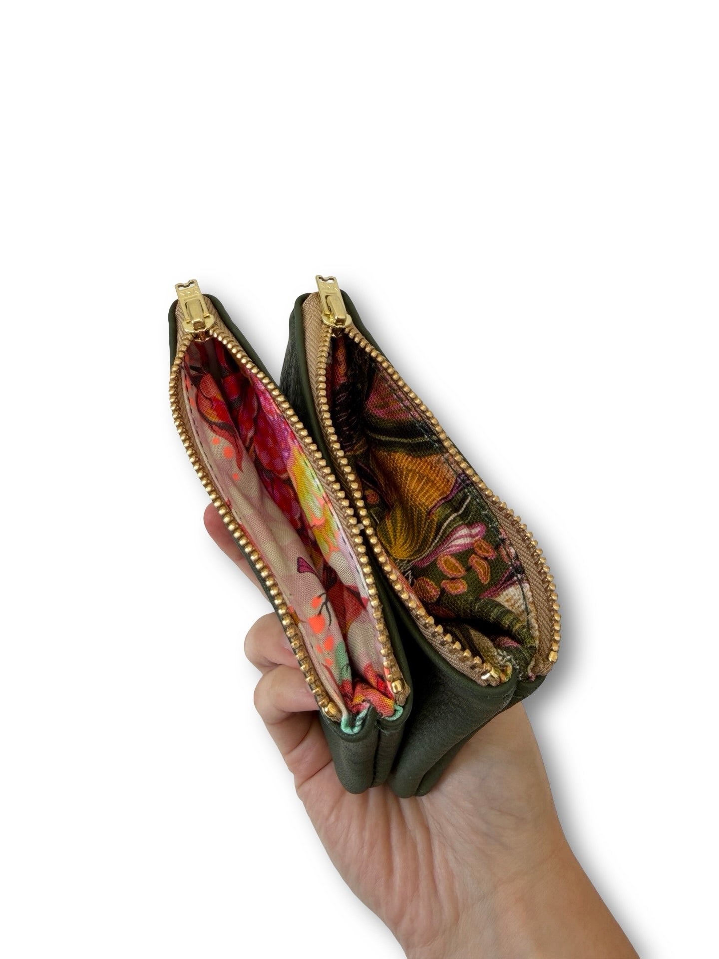 Leather Coin Purse - 12cm - Meadow Green